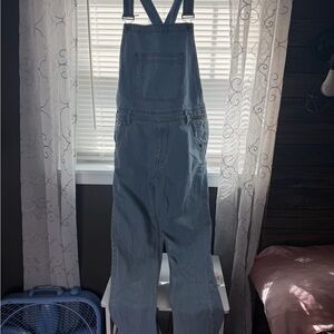 BDG Light Blue Denim Overalls with Front Bib